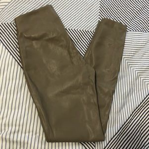 Faux leather pants